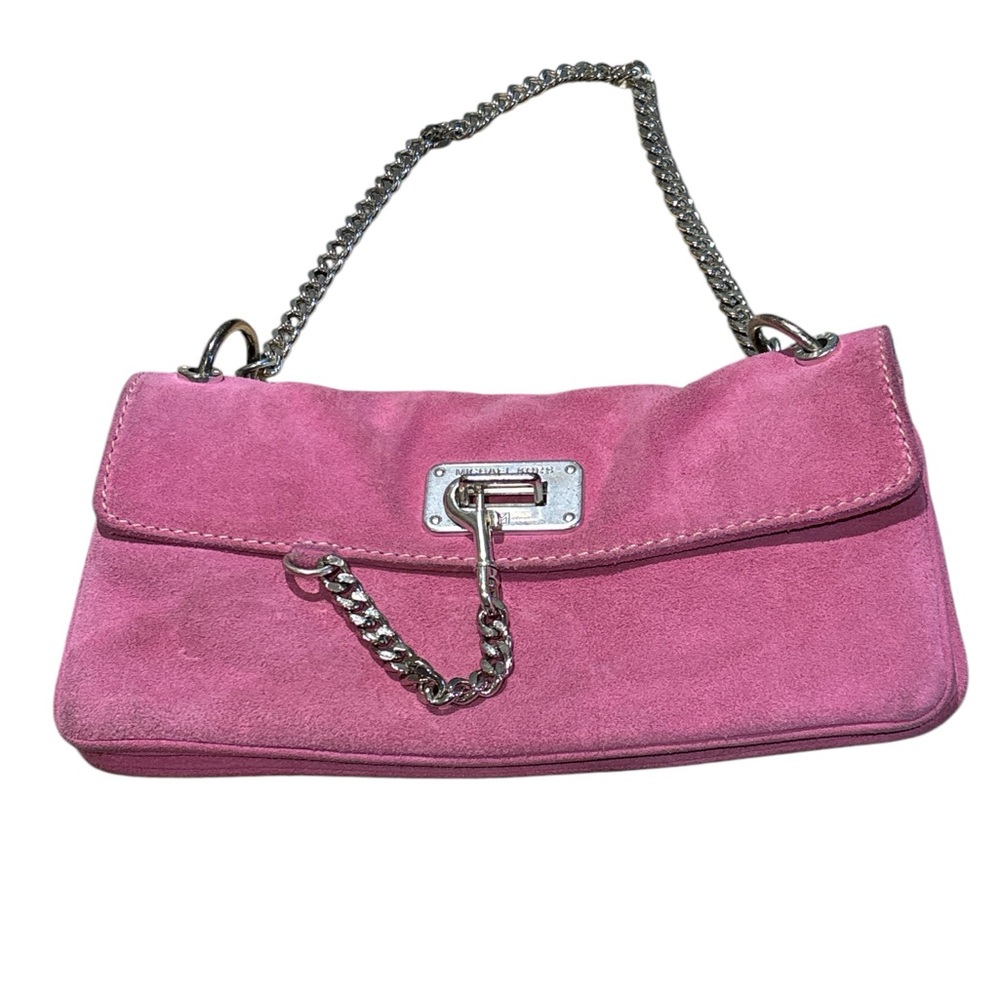 Y2K SUEDE light pink shoulder bag !!!!!! By MICHAEL KORS!!